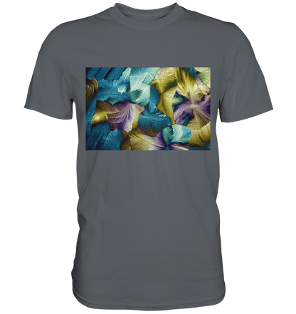 Mikrokristall Design Shirt – Apfelsäure in echter Mikrofotografie