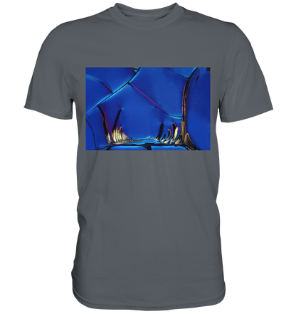 Mikrokristall Design Shirt mit Optical Brightener Design – echte Mikrofotografie