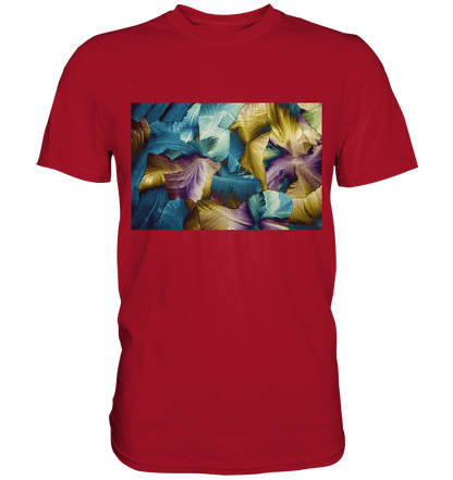 Mikrokristall Design Shirt – Apfelsäure in echter Mikrofotografie