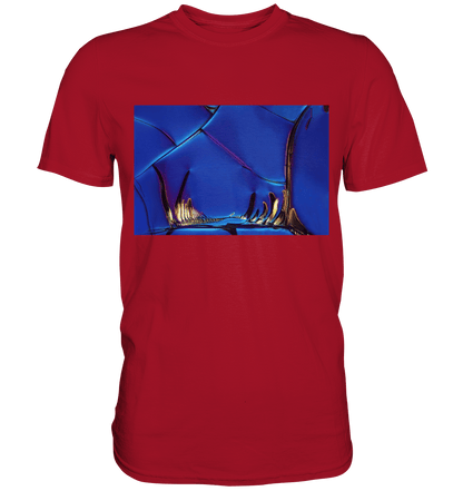 Mikrokristall Design Shirt mit Optical Brightener Design – echte Mikrofotografie