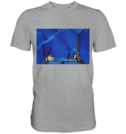 Mikrokristall Design Shirt mit Optical Brightener Design – echte Mikrofotografie