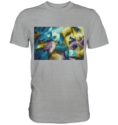 Mikrokristall Design Shirt – Apfelsäure in echter Mikrofotografie