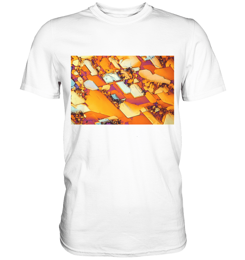 Microcrystal Design Shirt – Beta Alanine and L-Glutamine in real microphotography