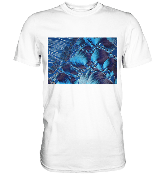 Mikrokristall Design Shirt mit Optical Brightener Design – echte Mikrofotografie