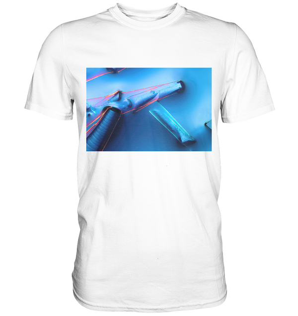 Mikrokristall Design Shirt – Alaun mit Öl in echter Mikrofotografie