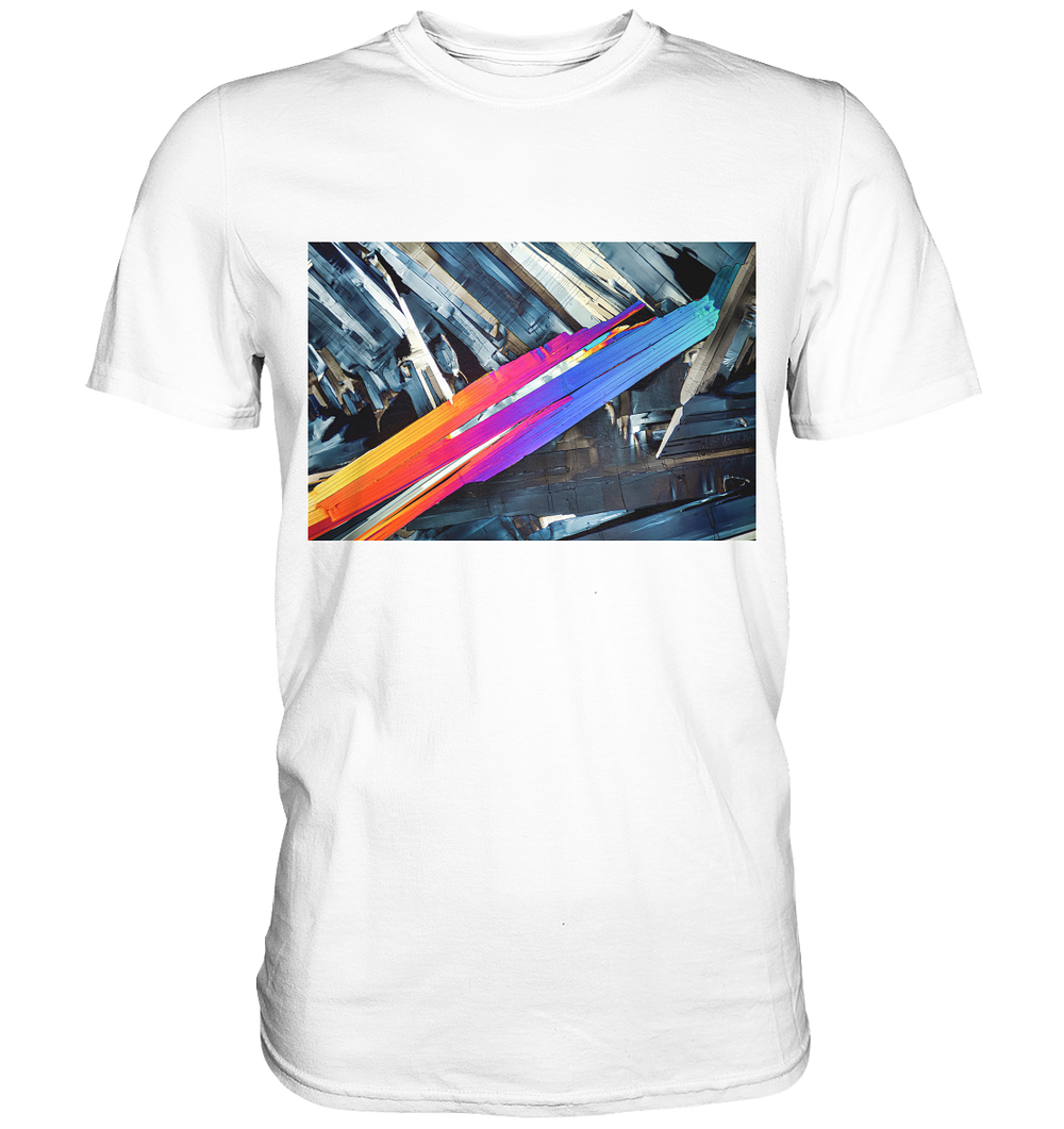 Benzoesäure als Mikrokristall Herren-Shirt