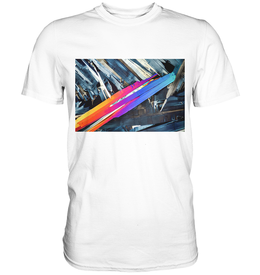 Benzoesäure als Mikrokristall Herren-Shirt