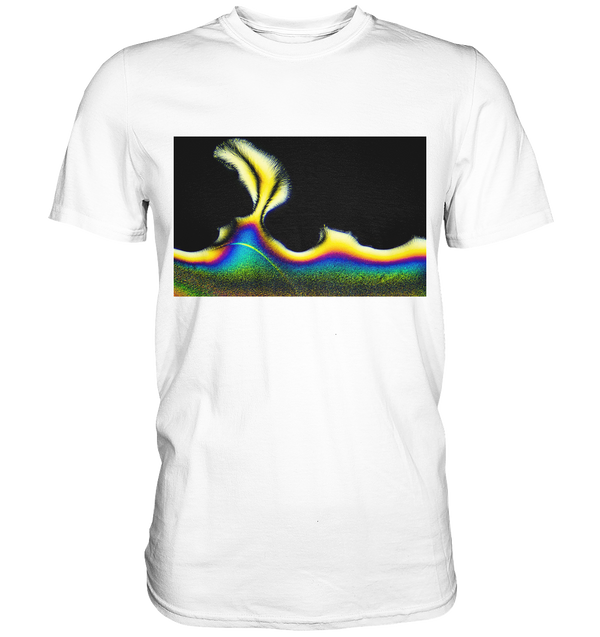 Mikrokristall Design Shirt – Vitamin C in echter Mikrofotografie