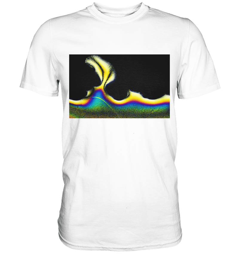 Microcrystal Design Shirt – Vitamin C in real microphotography