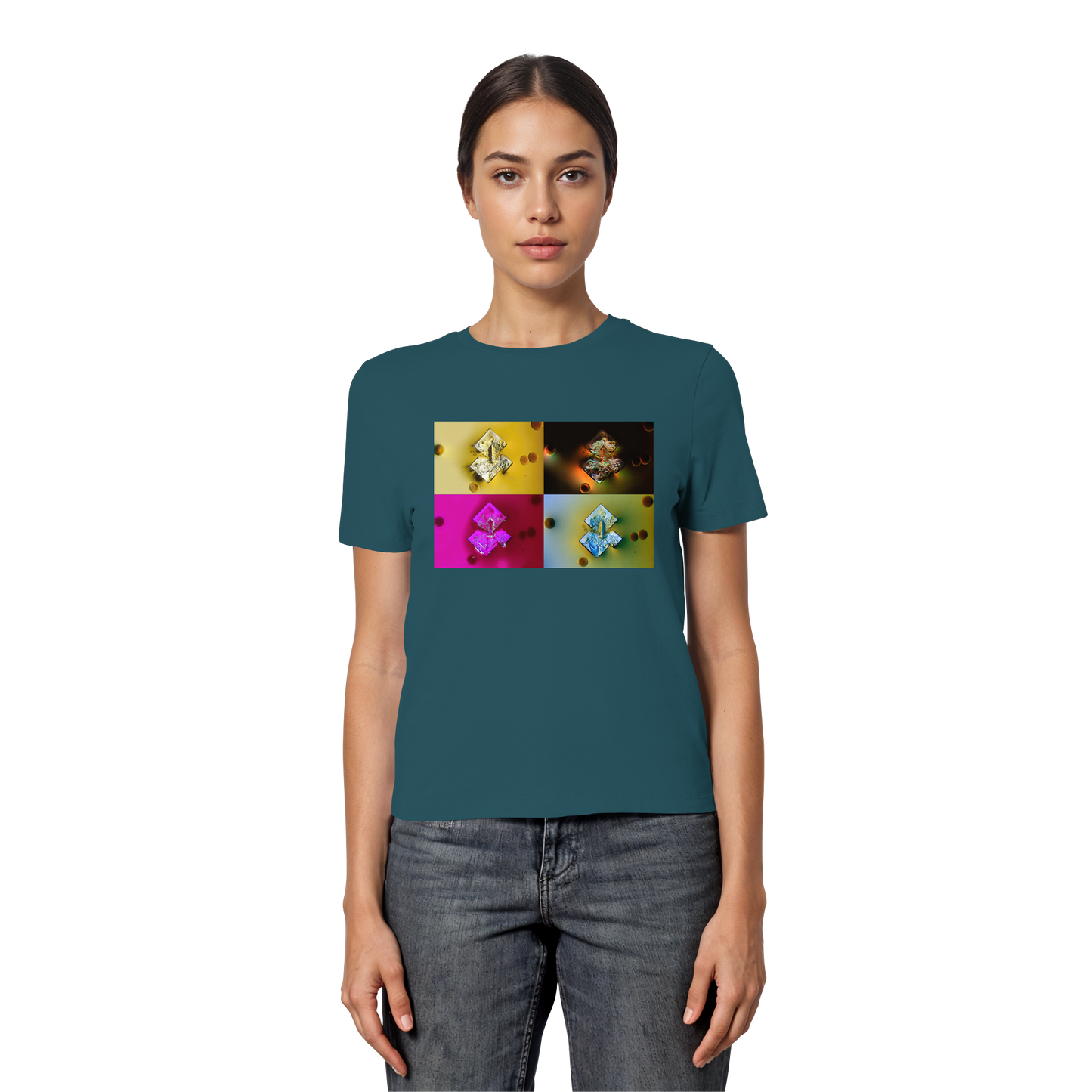 Mikrokristall Design Organic Shirt Damen - Sojasauce