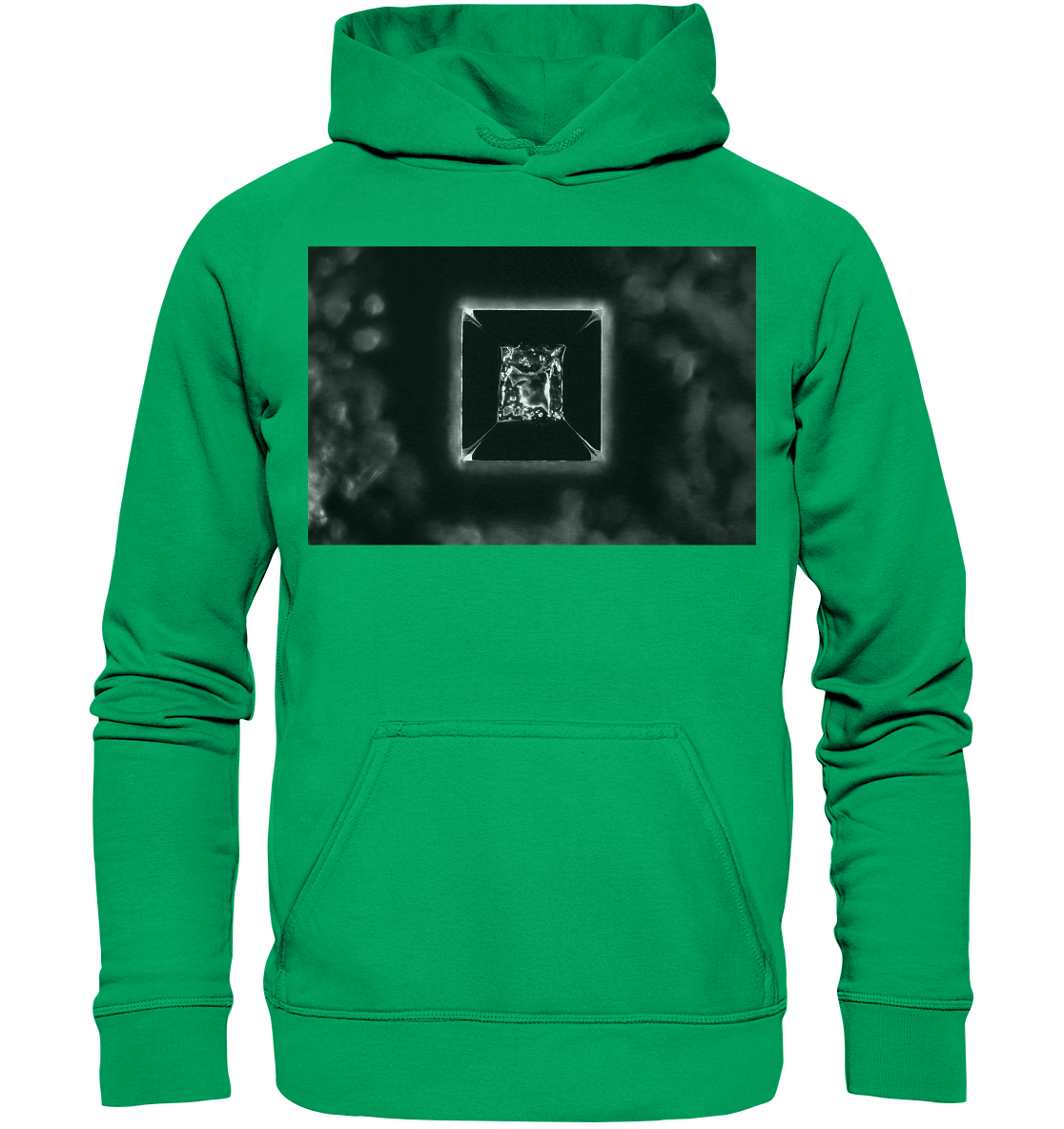 Kochsalz, Mikrokristalle im Dunkelfeld - Kids Premium Hoodie