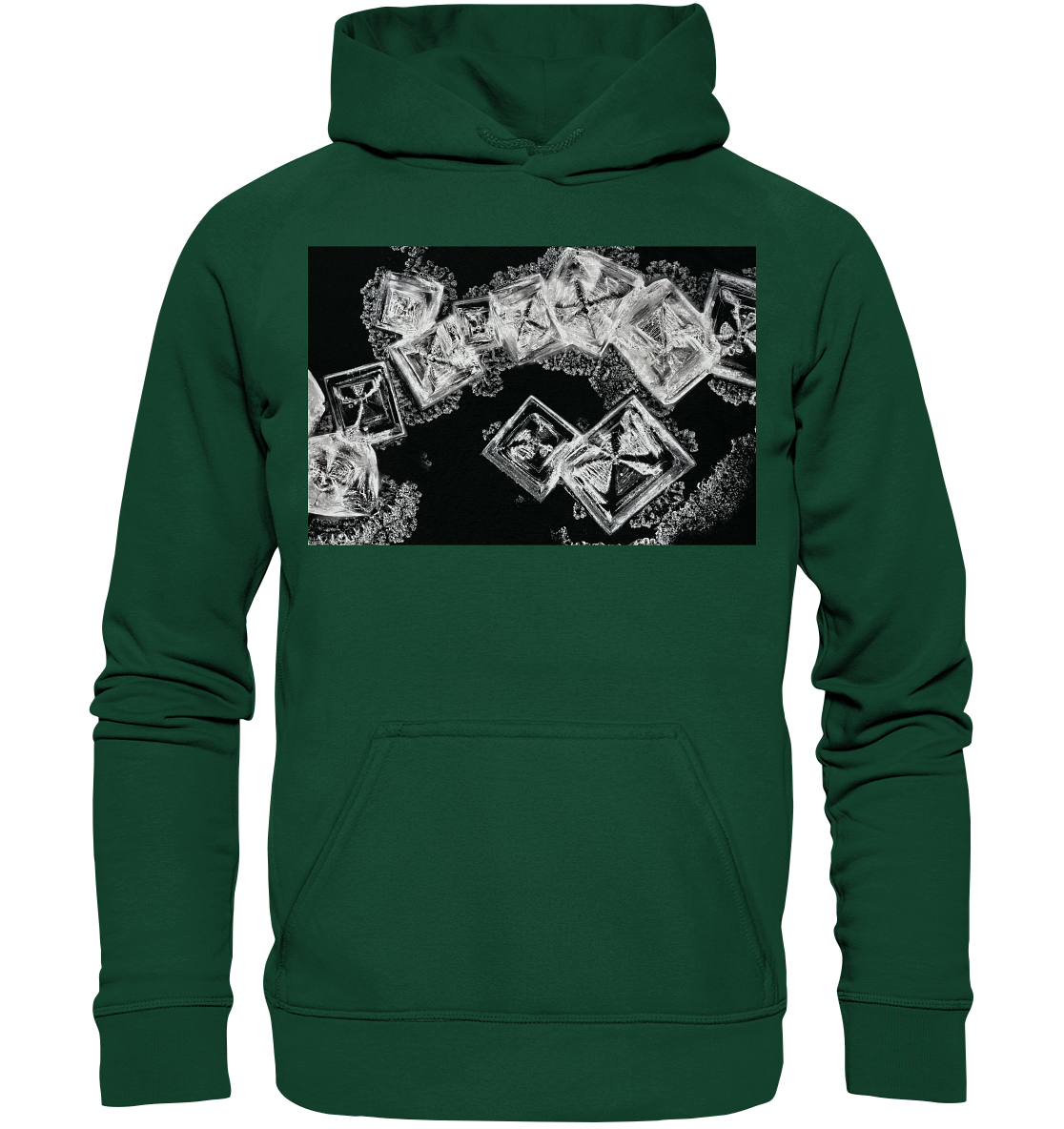 Kochsalz, Mikrokristalle im Dunkelfeld - Kids Premium Hoodie