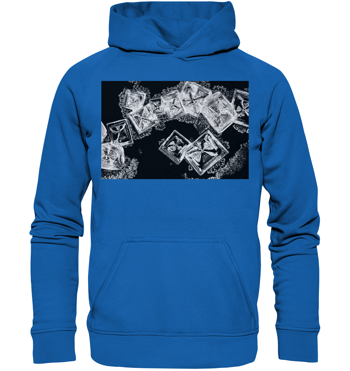 Kochsalz, Mikrokristalle im Dunkelfeld - Kids Premium Hoodie