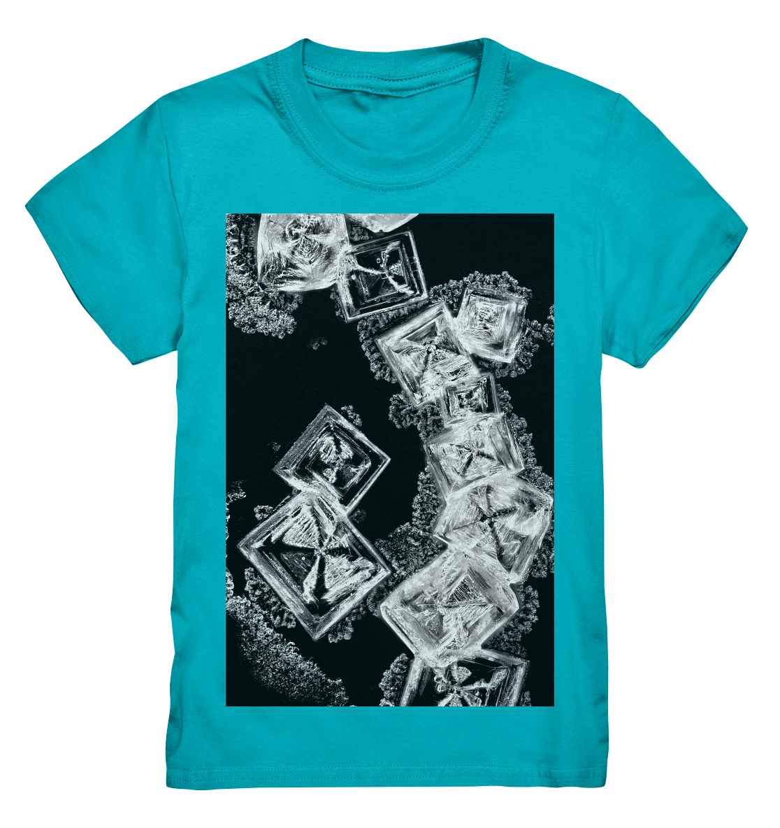 Table salt, microcrystals in the dark field - Kids Premium Shirt