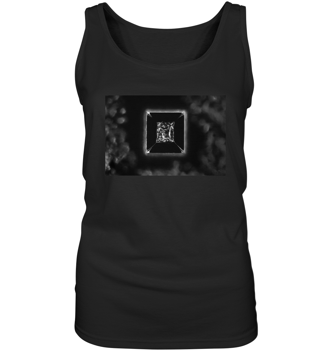 Table salt, microcrystals in the dark field - Ladies Tank-Top