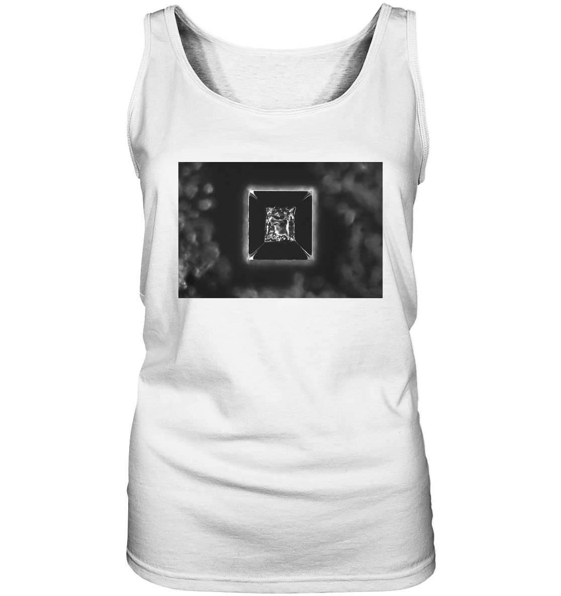 Table salt, microcrystals in the dark field - Ladies Tank-Top