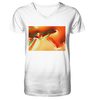 Alaun mit Öl Negativ - Mens Organic V-Neck Shirt wioostore.de