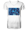 Optical Brightener - Mens Organic V-Neck Shirt wioostore.de