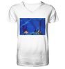 Optical Brightener - Mens V-Neck Organic Shirt wioostore.de