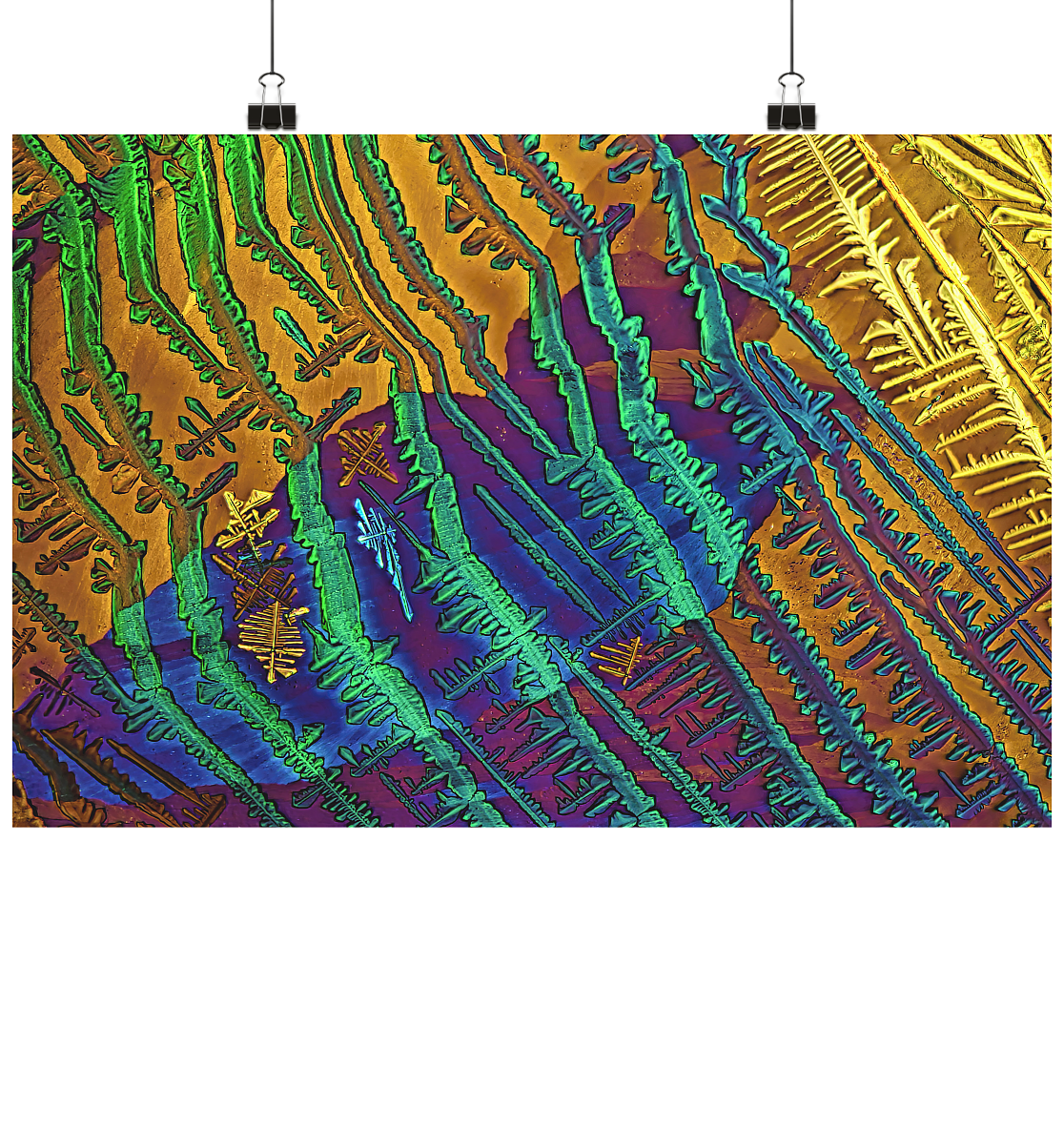 Caesiumchlorid mit Kupfersulfat - Poster Din A4 (quer)