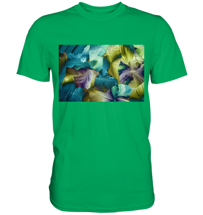 Apfelsäure als Mikrokristall Herren-Shirt – Motiv 3 – Vorderansicht