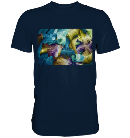Apfelsäure als Mikrokristall Herren-Shirt – Motiv 3 – Vorderansicht