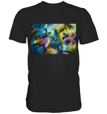Apfelsäure als Mikrokristall Herren-Shirt – Motiv 3 – Vorderansicht