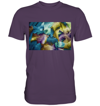 Apfelsäure als Mikrokristall Herren-Shirt – Motiv 3 – Vorderansicht