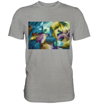 Apfelsäure als Mikrokristall Herren-Shirt – Motiv 3 – Vorderansicht