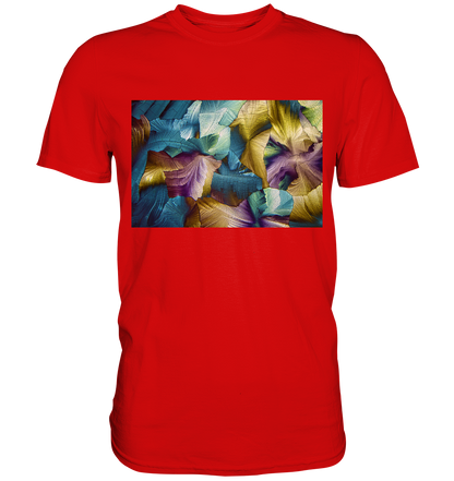 Apfelsäure als Mikrokristall Herren-Shirt – Motiv 3 – Vorderansicht