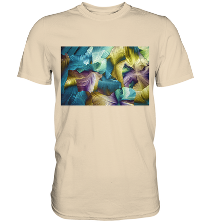 Apfelsäure als Mikrokristall Herren-Shirt – Motiv 3 – Vorderansicht