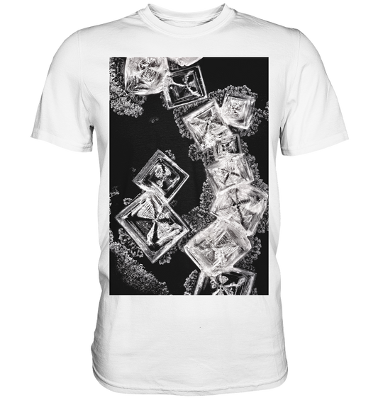 Table salt, microcrystals in the dark field - Premium Shirt