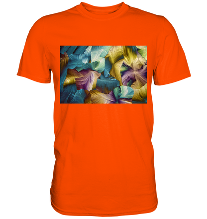 Apfelsäure als Mikrokristall Herren-Shirt – Motiv 3 – Vorderansicht