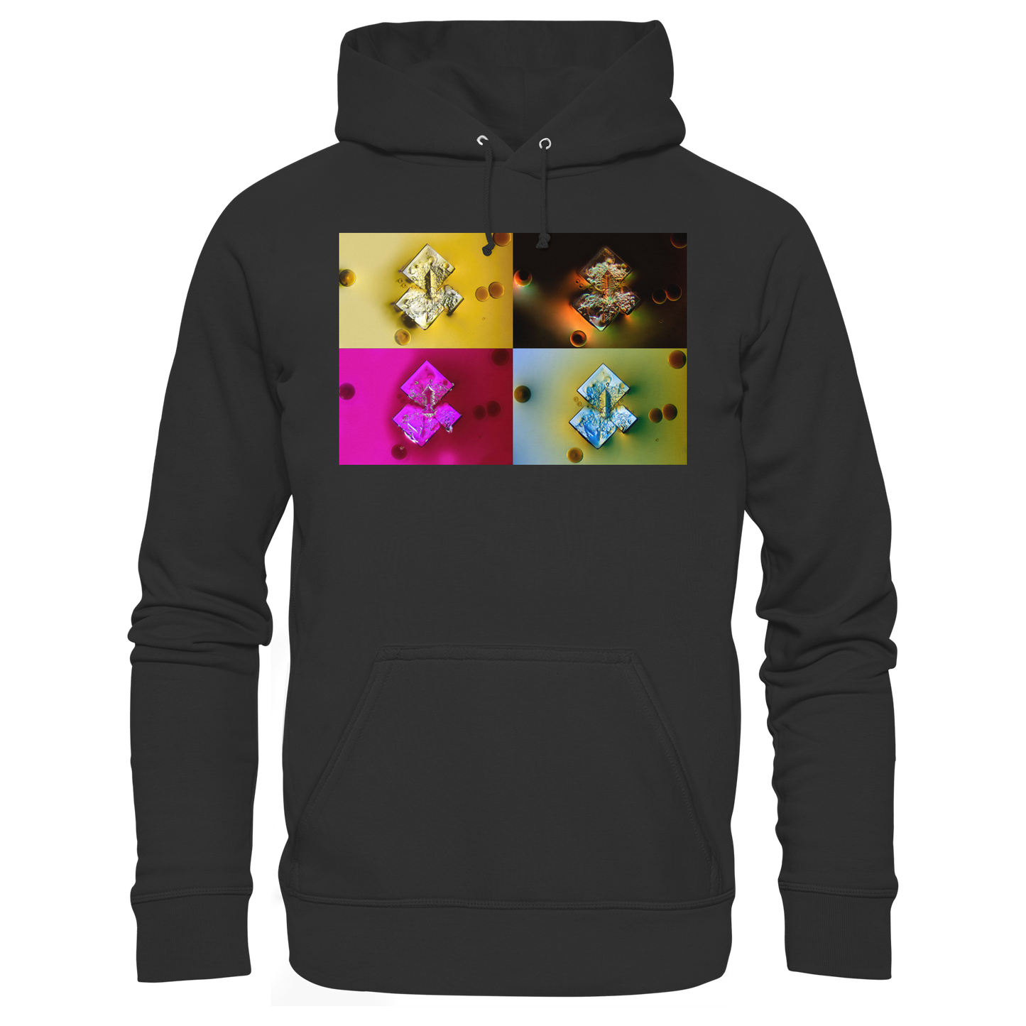 Mikrokristall-Design Premium Hoodie - Sojasauce