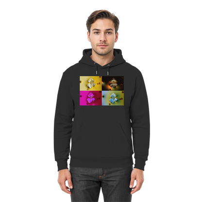 Mikrokristall-Design Premium Hoodie - Sojasauce