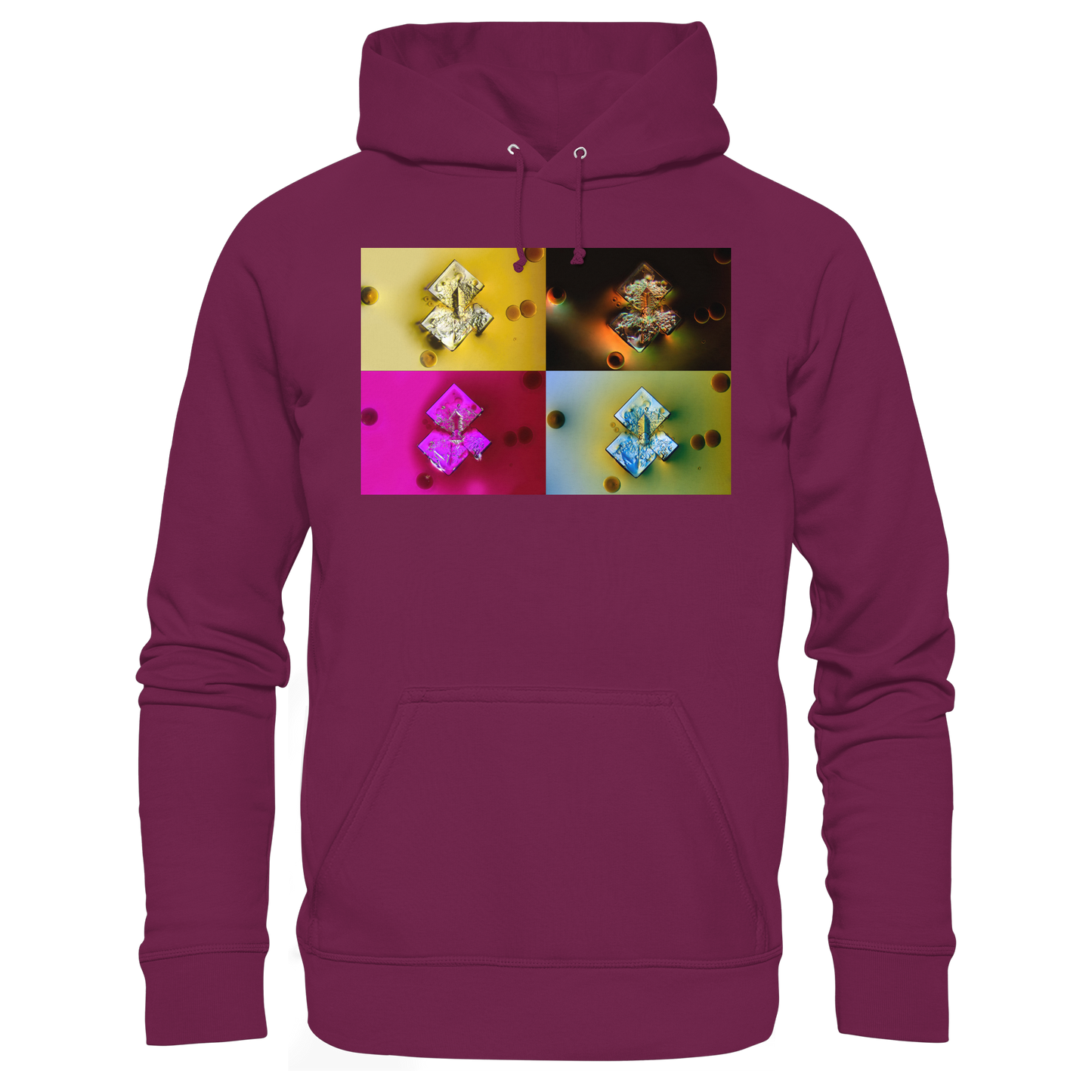 Mikrokristall-Design Premium Hoodie - Sojasauce