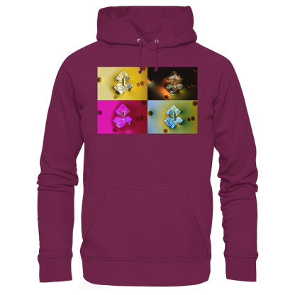Mikrokristall-Design Premium Hoodie - Sojasauce