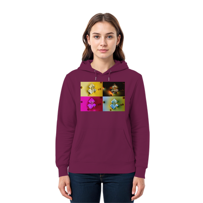 Mikrokristall-Design Premium Hoodie - Sojasauce