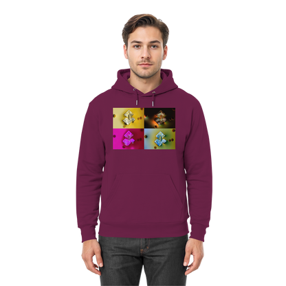 Mikrokristall-Design Premium Hoodie - Sojasauce