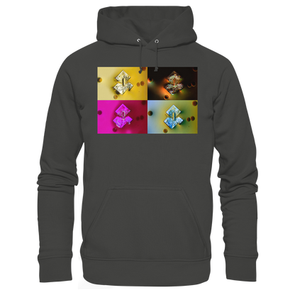 Mikrokristall-Design Premium Hoodie - Sojasauce