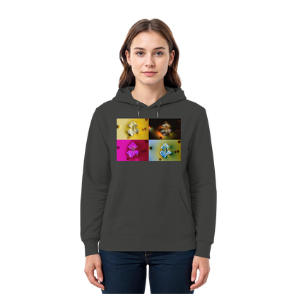 Mikrokristall-Design Premium Hoodie - Sojasauce