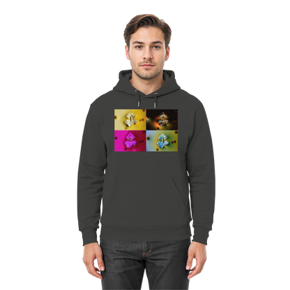 Mikrokristall-Design Premium Hoodie - Sojasauce