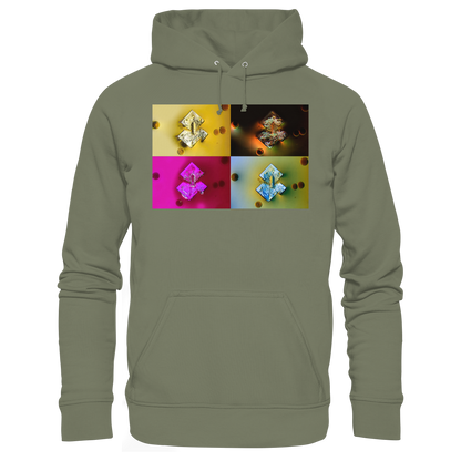 Mikrokristall-Design Premium Hoodie - Sojasauce