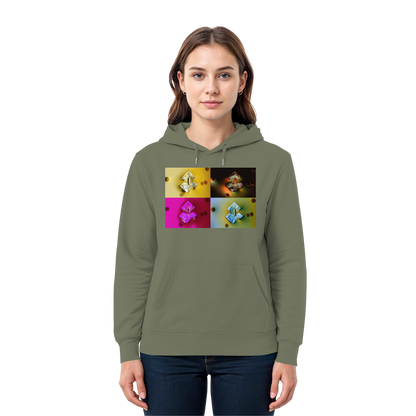 Mikrokristall-Design Premium Hoodie - Sojasauce