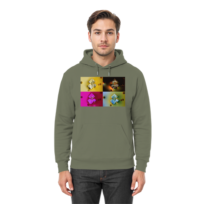 Mikrokristall-Design Premium Hoodie - Sojasauce