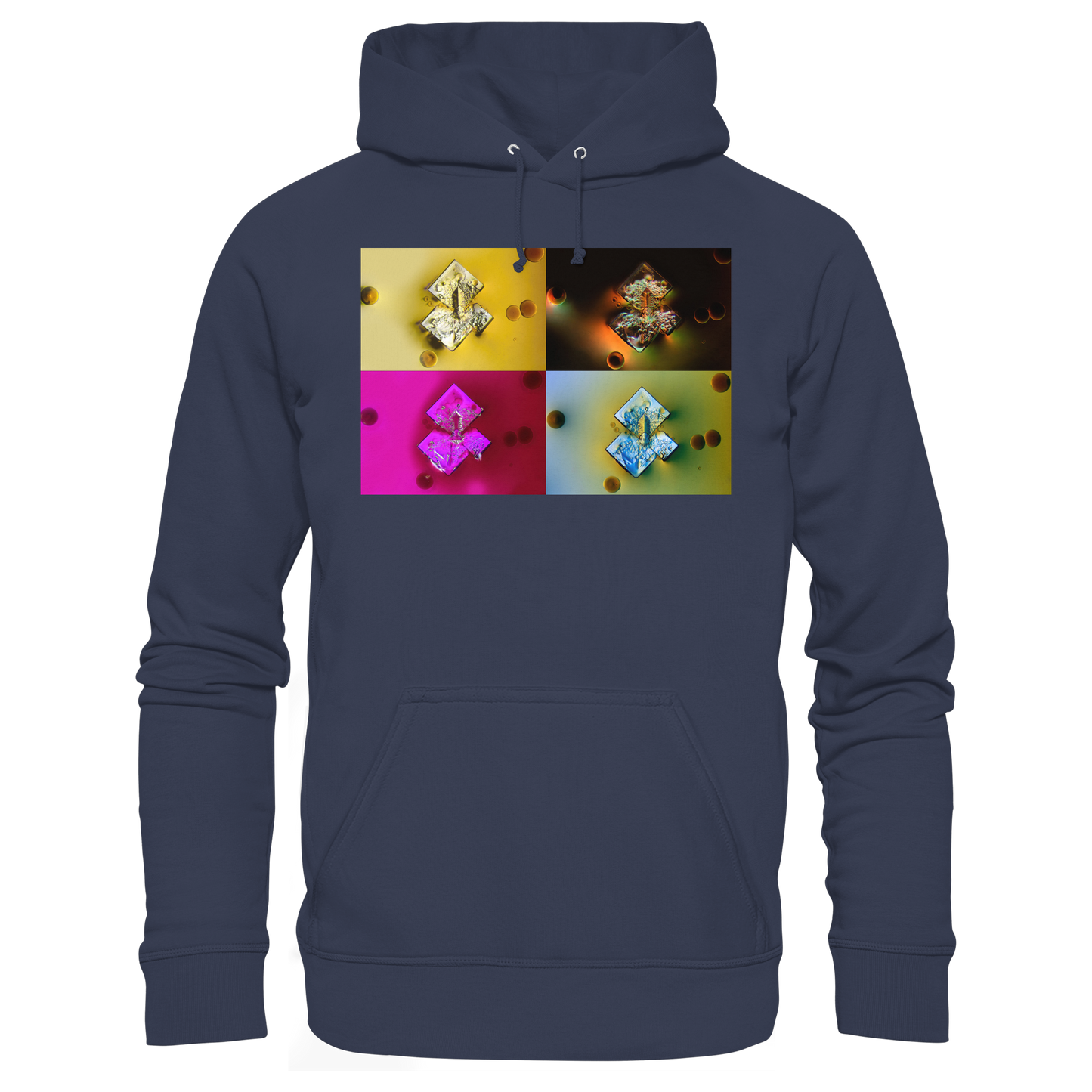 Mikrokristall-Design Premium Hoodie - Sojasauce