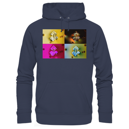Mikrokristall-Design Premium Hoodie - Sojasauce