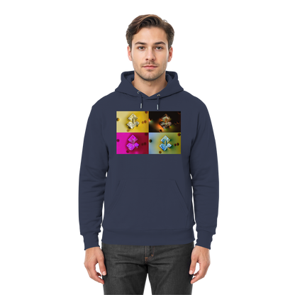 Mikrokristall-Design Premium Hoodie - Sojasauce