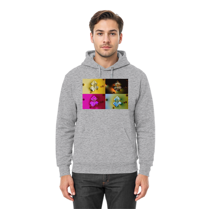 Mikrokristall-Design Premium Hoodie - Sojasauce