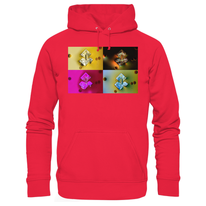 Mikrokristall-Design Premium Hoodie - Sojasauce